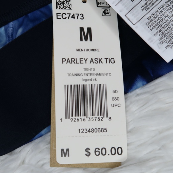 Adidas Trail Run Parley Alphaskin 3/4 Tights Legend Ink EC7473 - Picture 5 of 9